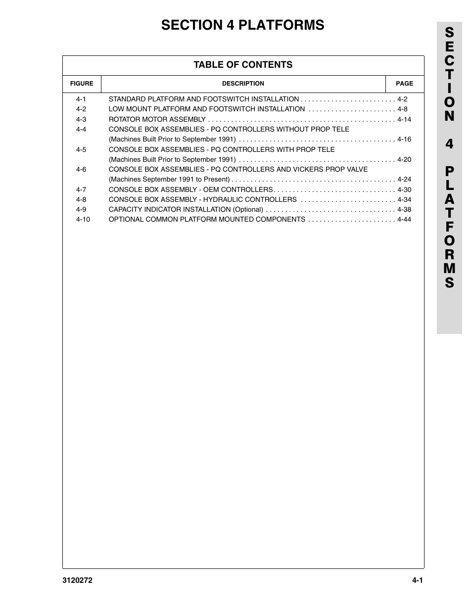 Section 4 platforms | JLG 80H Parts Manual User Manual | Page 297 / 538