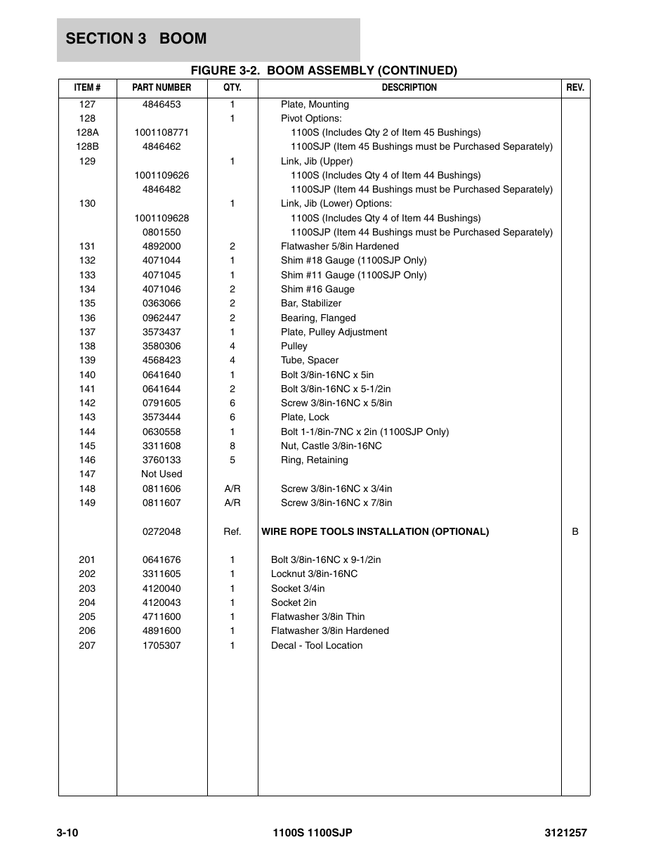 JLG 1100S Parts Manual User Manual | Page 136 / 294