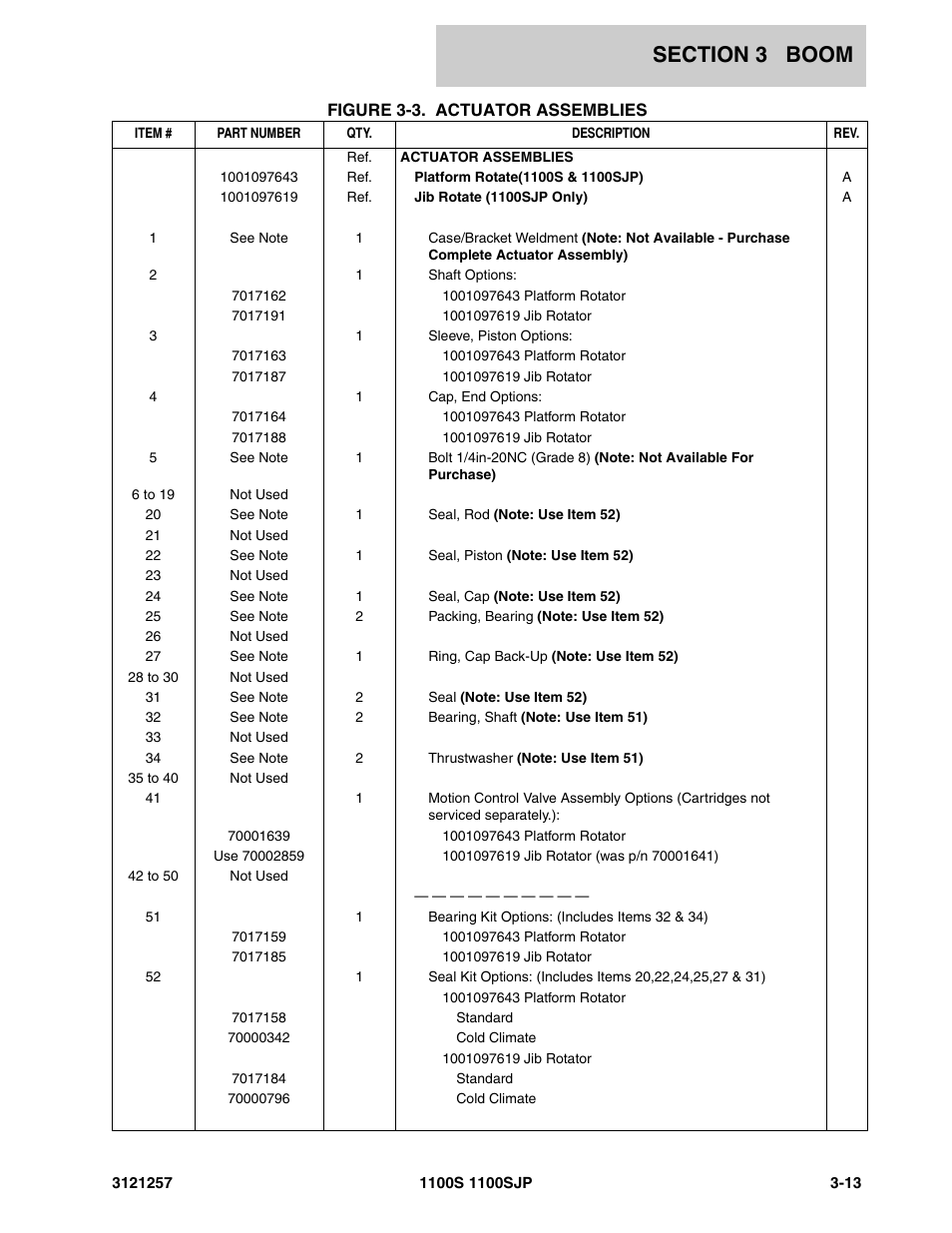 JLG 1100S Parts Manual User Manual | Page 139 / 294