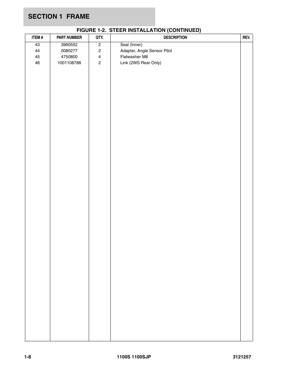 JLG 1100S Parts Manual User Manual | Page 14 / 294
