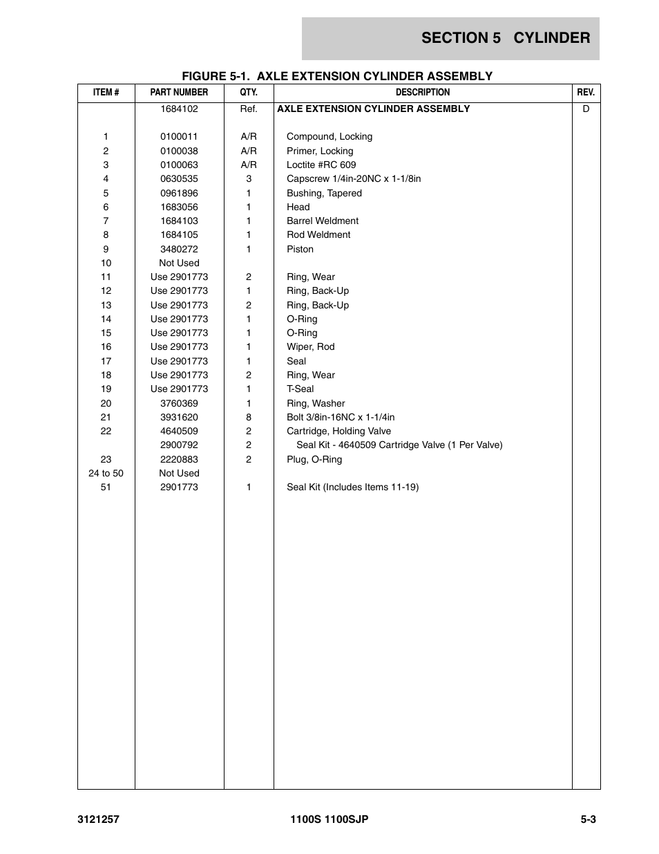 JLG 1100S Parts Manual User Manual | Page 181 / 294