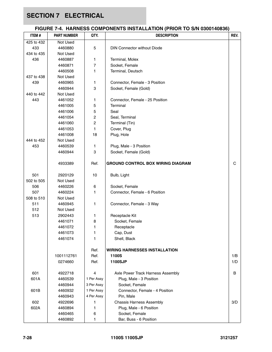 JLG 1100S Parts Manual User Manual | Page 240 / 294