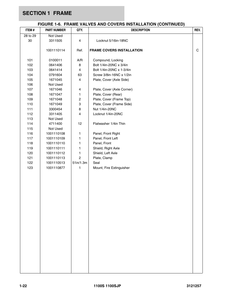 JLG 1100S Parts Manual User Manual | Page 28 / 294