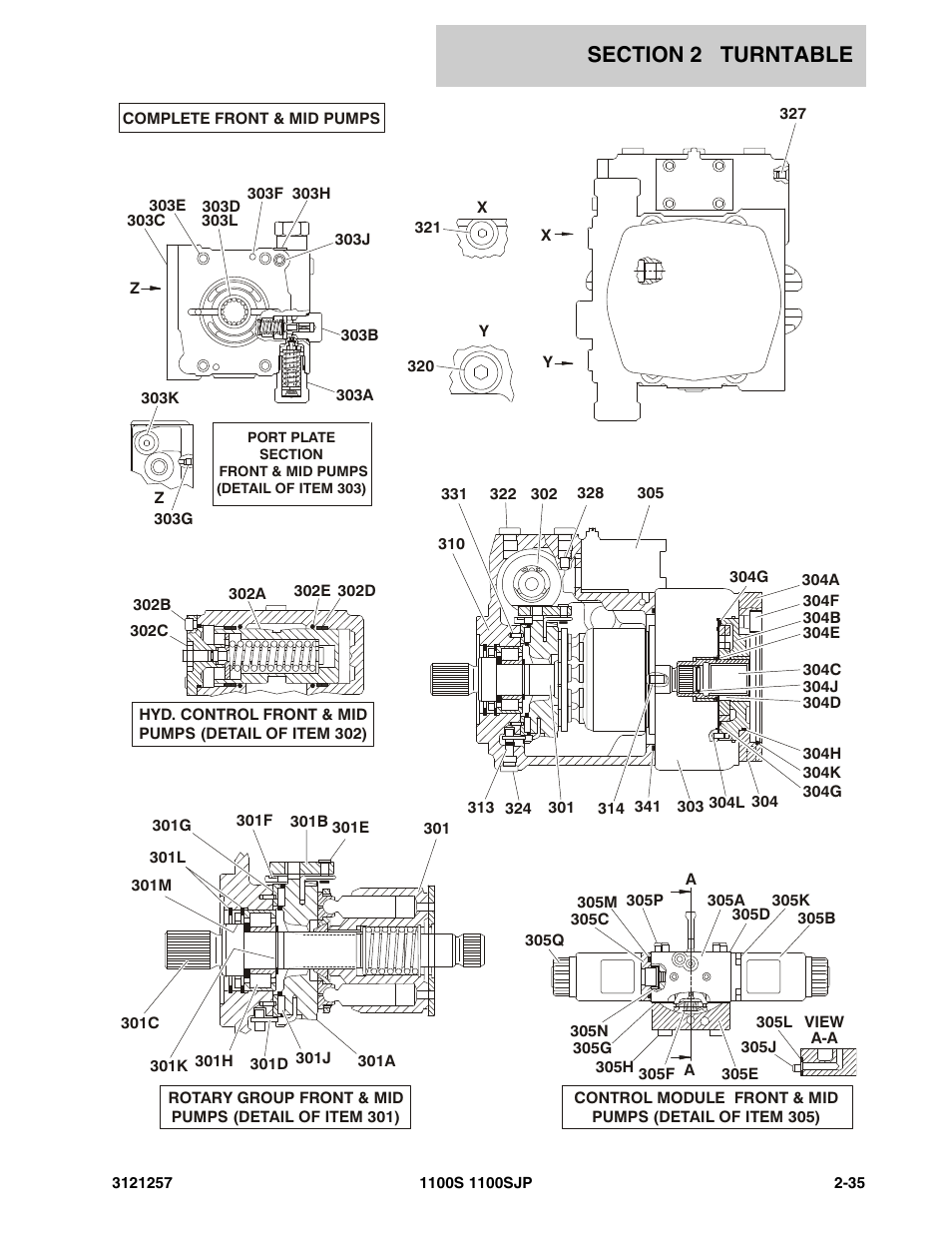 JLG 1100S Parts Manual User Manual | Page 69 / 294