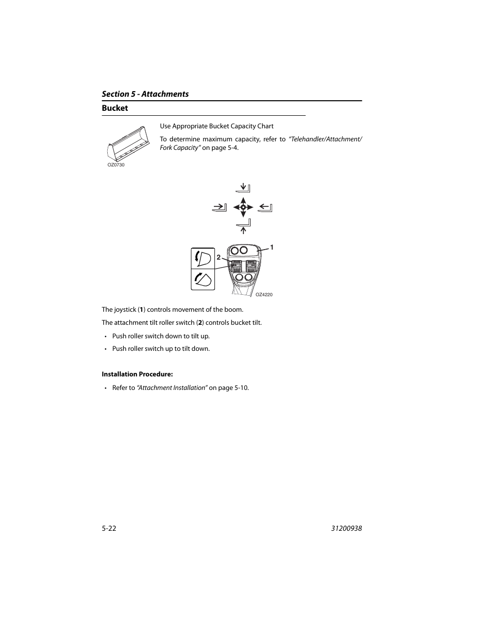 Bucket, Bucket -22 | JLG 4017RS Operator Manual User Manual | Page 102 / 156