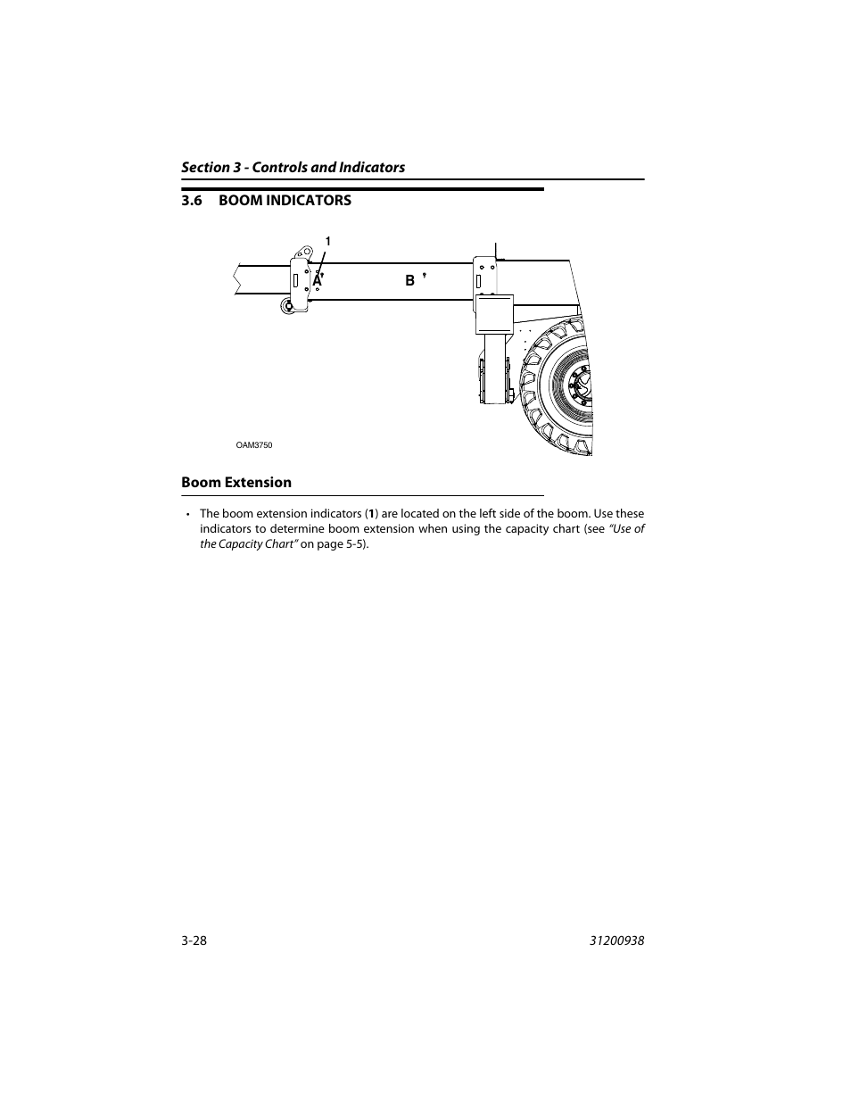 6 boom indicators, Boom extension, Boom indicators -28 | Boom extension -28 | JLG 4017RS Operator Manual User Manual | Page 64 / 156