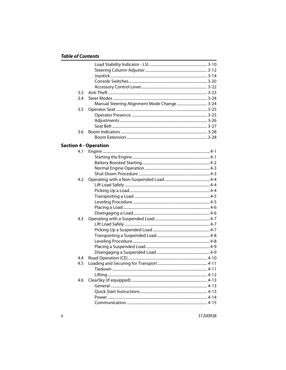 JLG 4017RS Operator Manual User Manual | Page 8 / 156