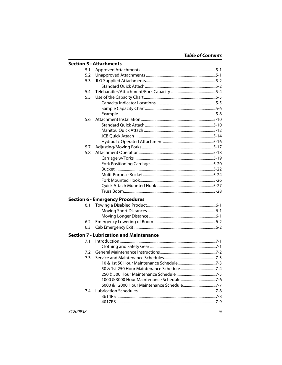 JLG 4017RS Operator Manual User Manual | Page 9 / 156