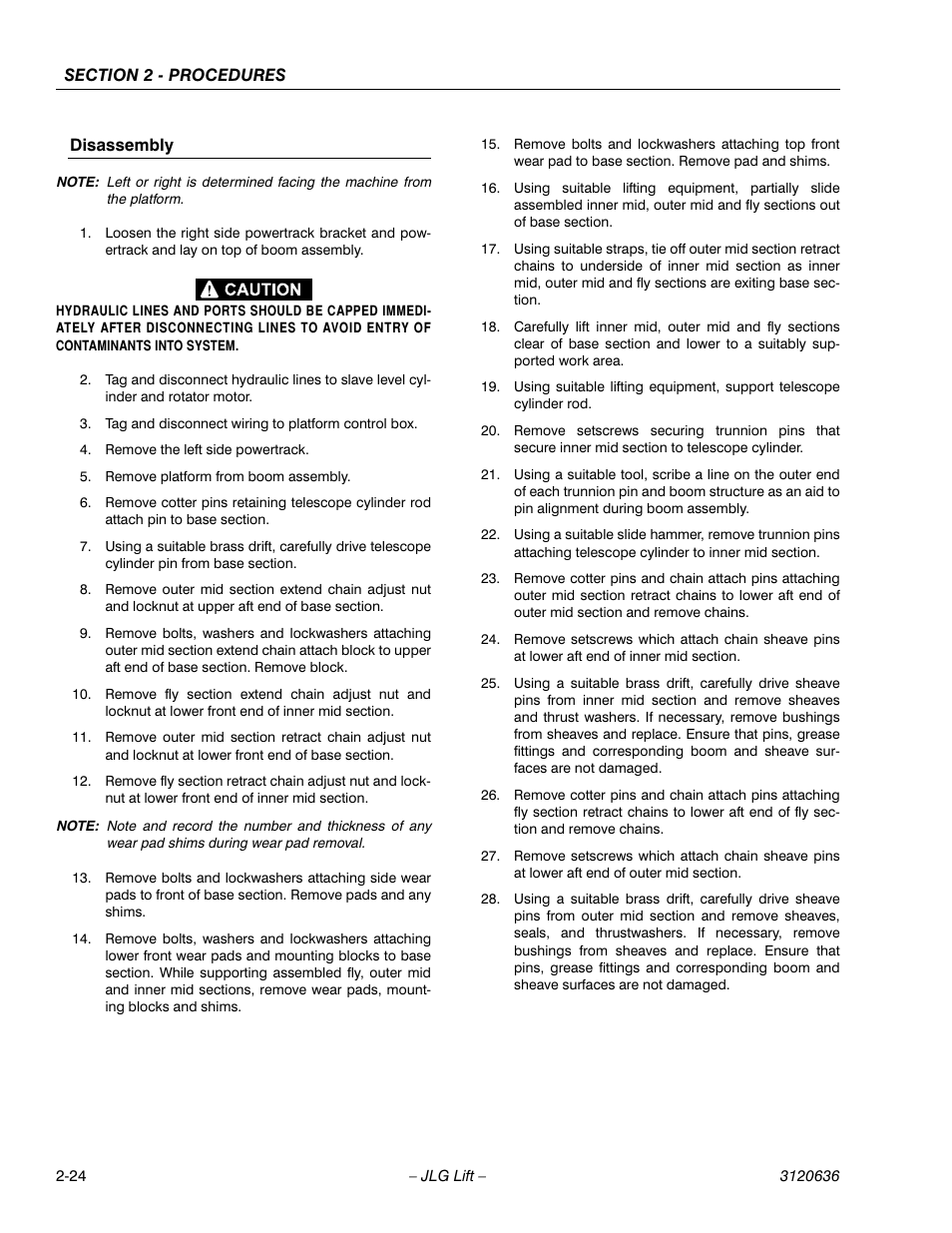 JLG 110HX ANSI Service Manual User Manual | Page 48 / 162