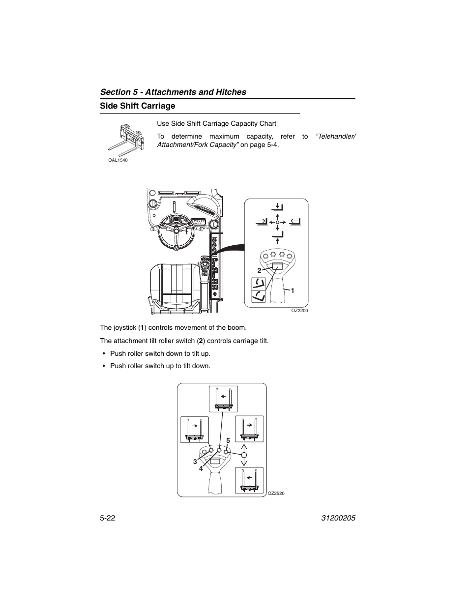 Side shift carriage, Side shift carriage -22 | JLG 40xxPS Operator Manual User Manual | Page 102 / 176