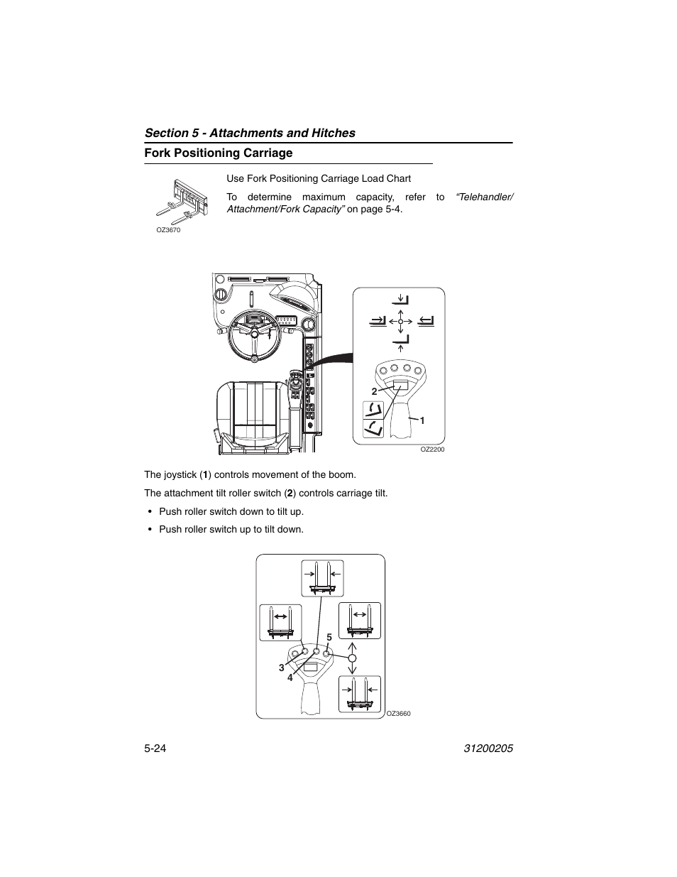 Fork positioning carriage, Fork positioning carriage -24 | JLG 40xxPS Operator Manual User Manual | Page 104 / 176