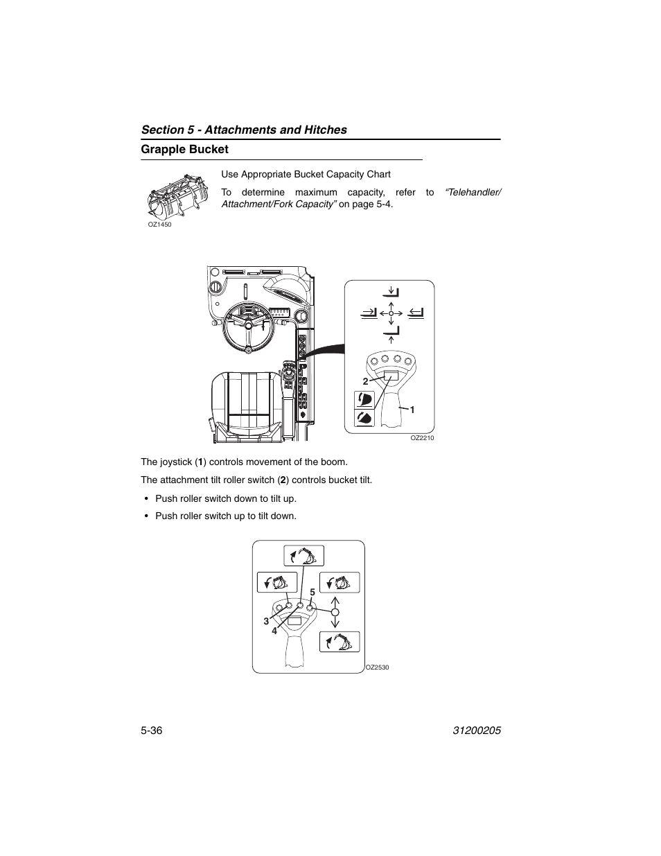 Grapple bucket, Grapple bucket -36 | JLG 40xxPS Operator Manual User Manual | Page 116 / 176