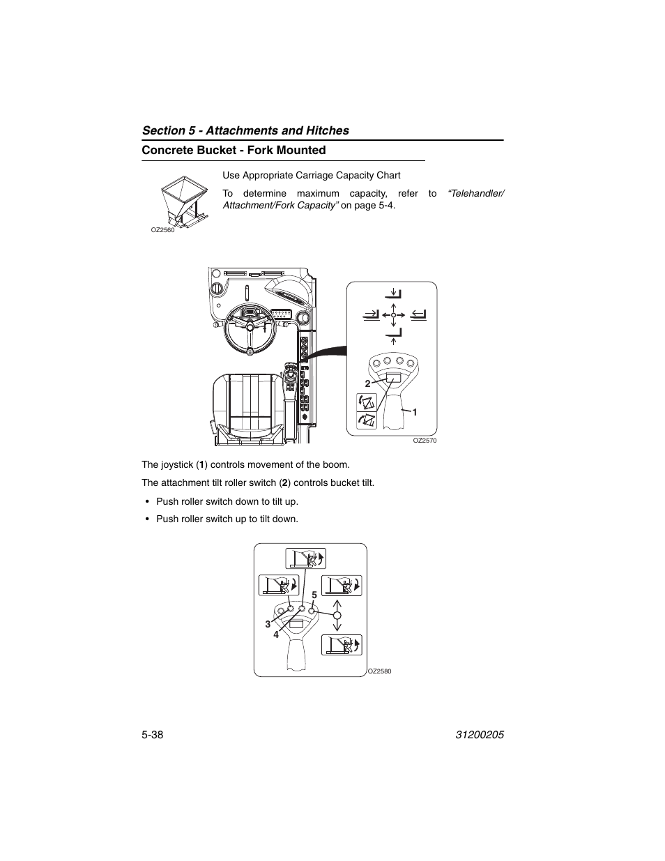 Concrete bucket - fork mounted, Concrete bucket - fork mounted -38 | JLG 40xxPS Operator Manual User Manual | Page 118 / 176