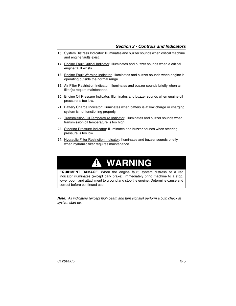 Warning | JLG 40xxPS Operator Manual User Manual | Page 41 / 176