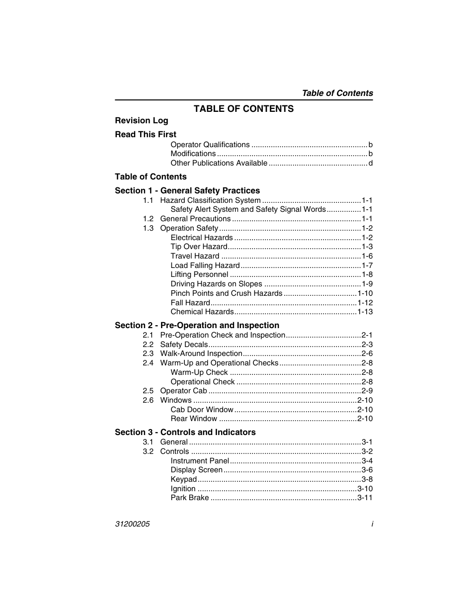 JLG 40xxPS Operator Manual User Manual | Page 7 / 176
