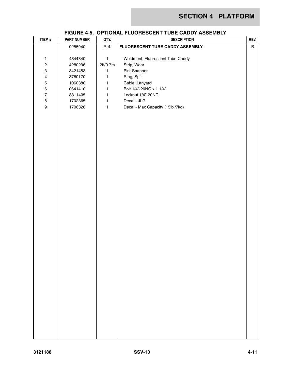JLG SSV10 Parts Manual User Manual | Page 49 / 84