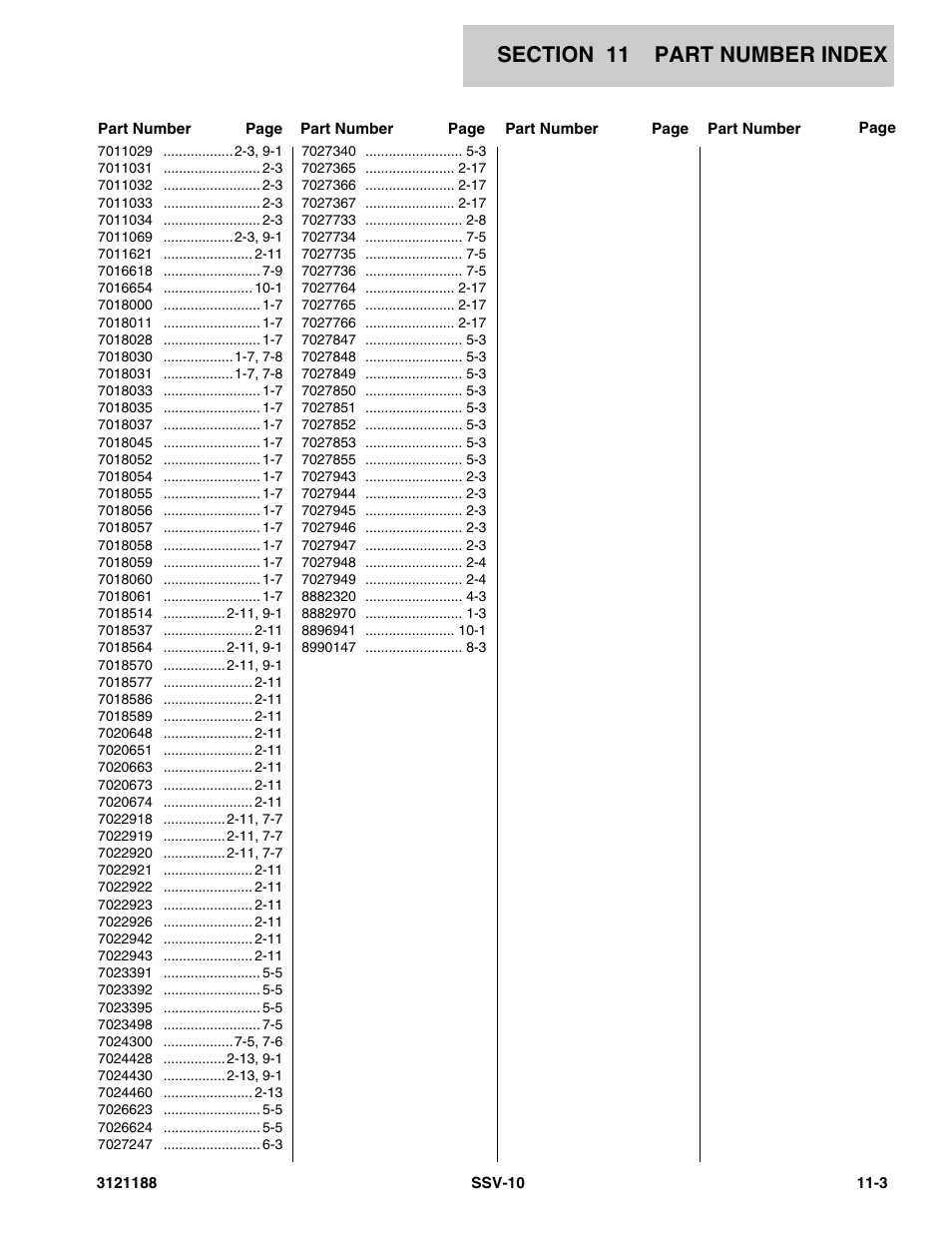 JLG SSV10 Parts Manual User Manual | Page 81 / 84