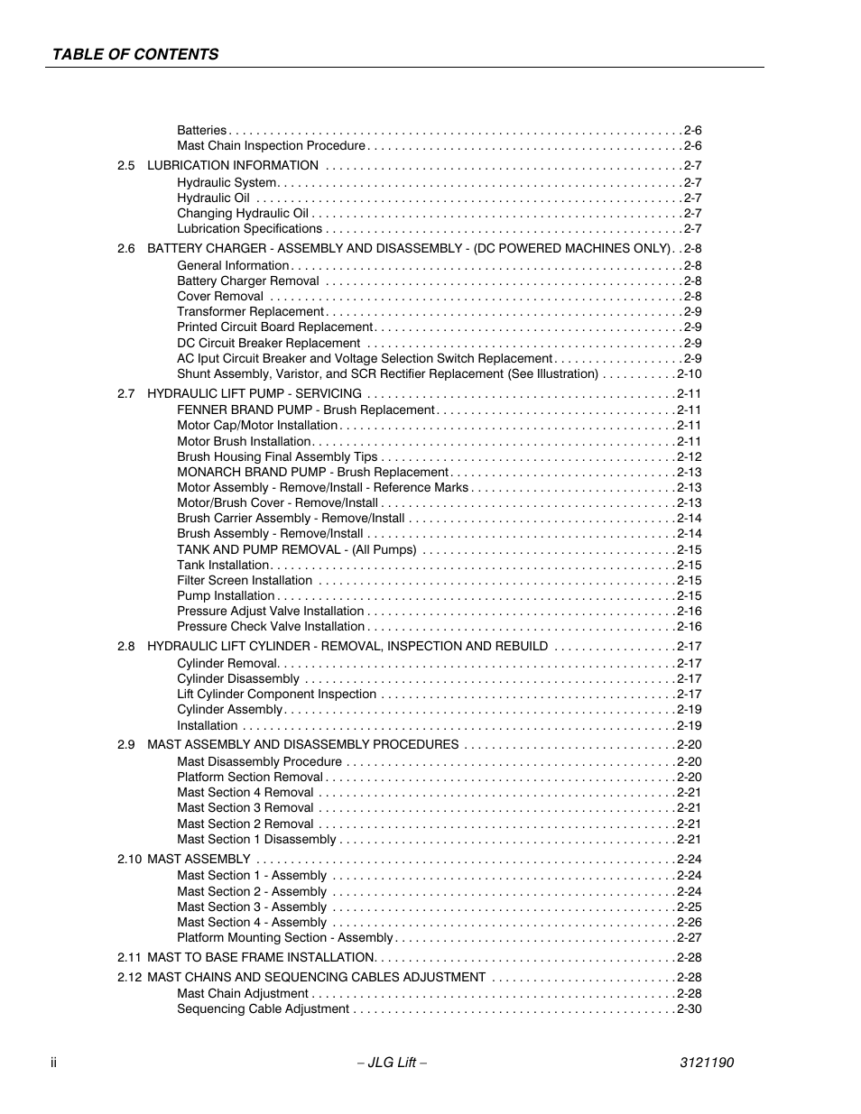 JLG 19AMI Service Manual User Manual | Page 8 / 60