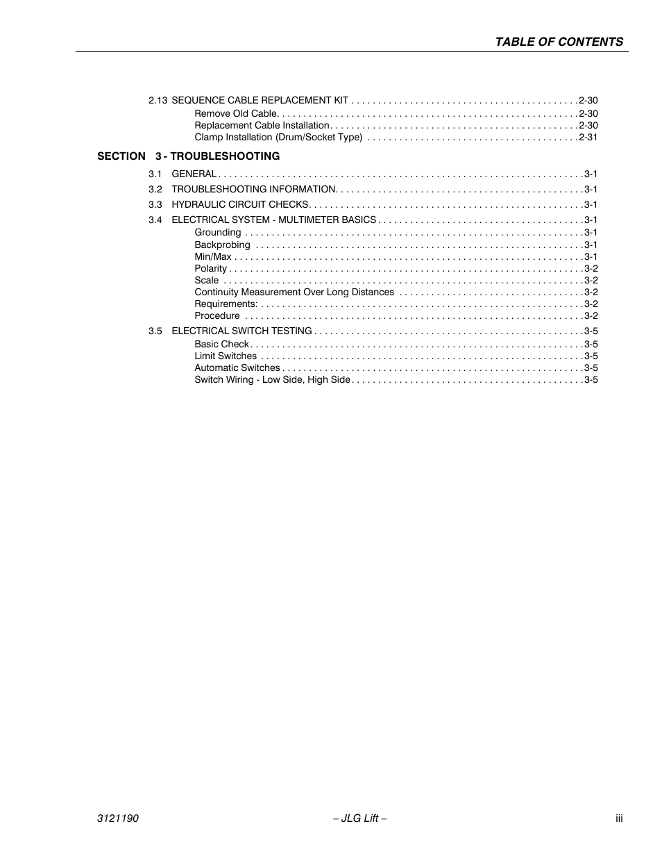 JLG 19AMI Service Manual User Manual | Page 9 / 60