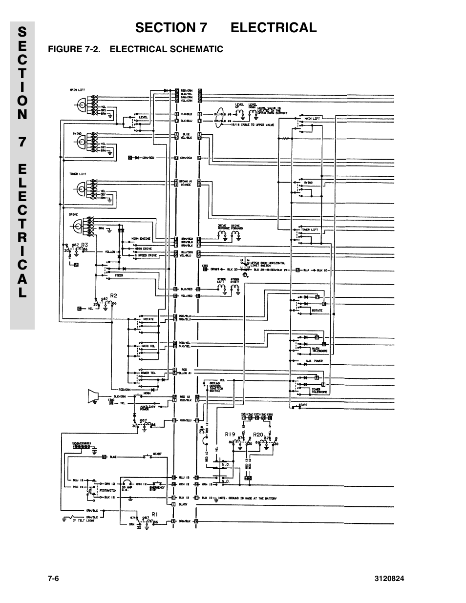 Figure 7-2. electrical schematic | JLG 45HA Parts Manual User Manual | Page 278 / 294