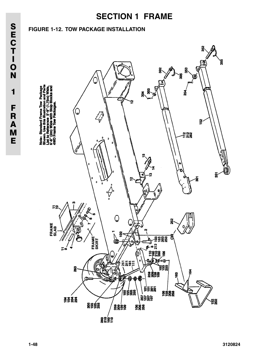 Figure 1-12. tow package installation | JLG 45HA Parts Manual User Manual | Page 56 / 294