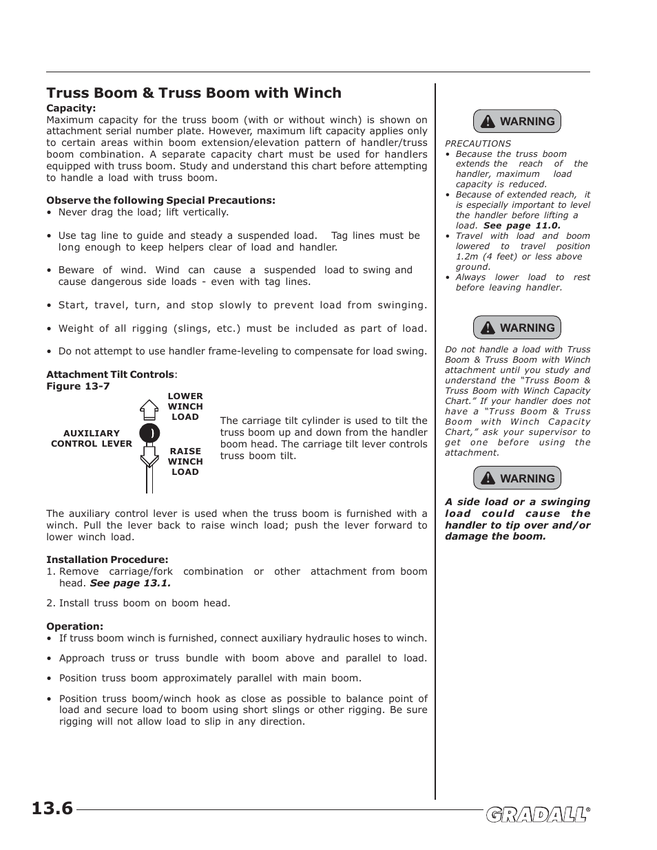 Truss boom & truss boom with winch | JLG G6-42A Operator Manual User Manual | Page 42 / 58