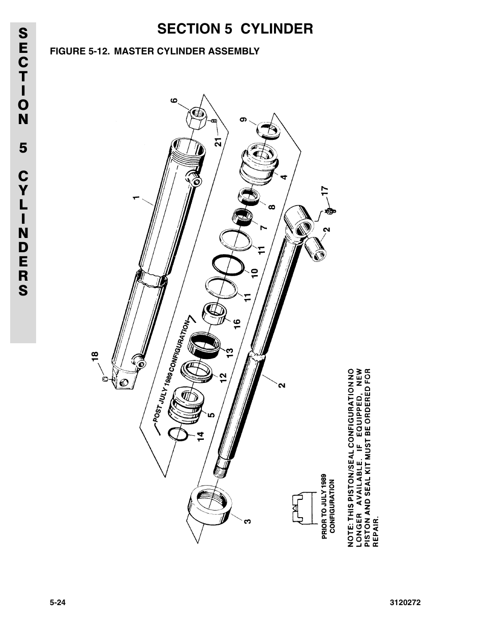 Figure 5-12. master cylinder assembly | JLG 80H ANSI Parts Manual User Manual | Page 376 / 548