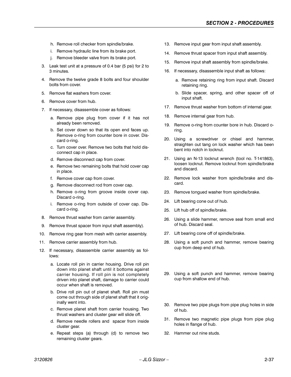 JLG 40RTS Service Manual User Manual | Page 53 / 84