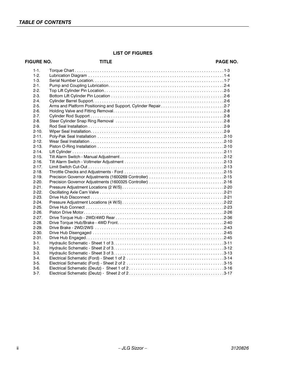 JLG 40RTS Service Manual User Manual | Page 6 / 84