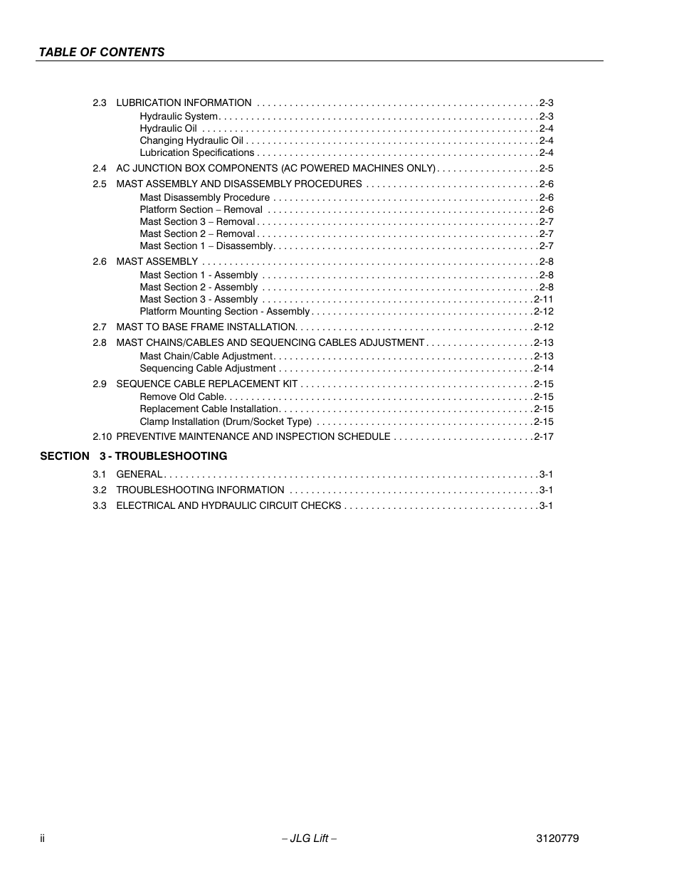JLG 15ELI Service Manual User Manual | Page 10 / 50