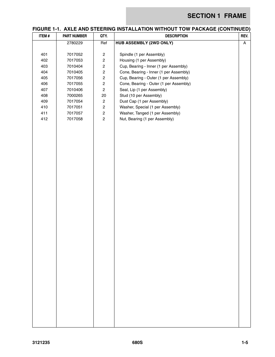 JLG 680S Parts Manual User Manual | Page 11 / 272