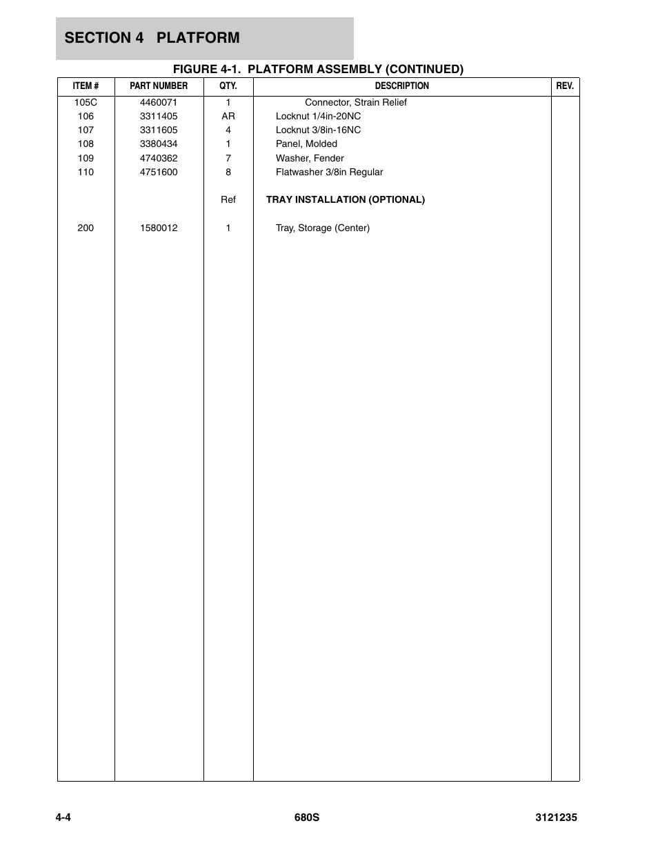 JLG 680S Parts Manual User Manual | Page 166 / 272