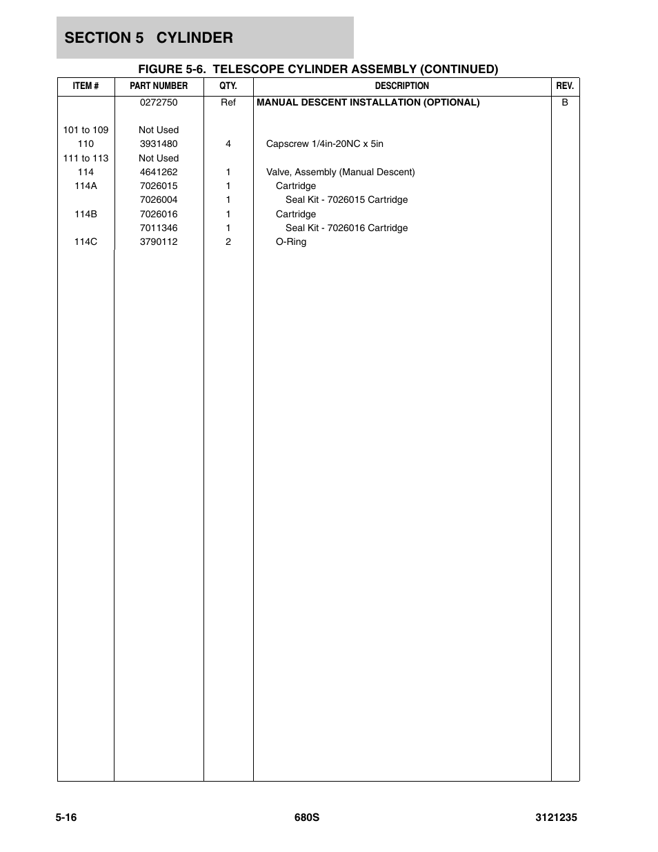 JLG 680S Parts Manual User Manual | Page 194 / 272