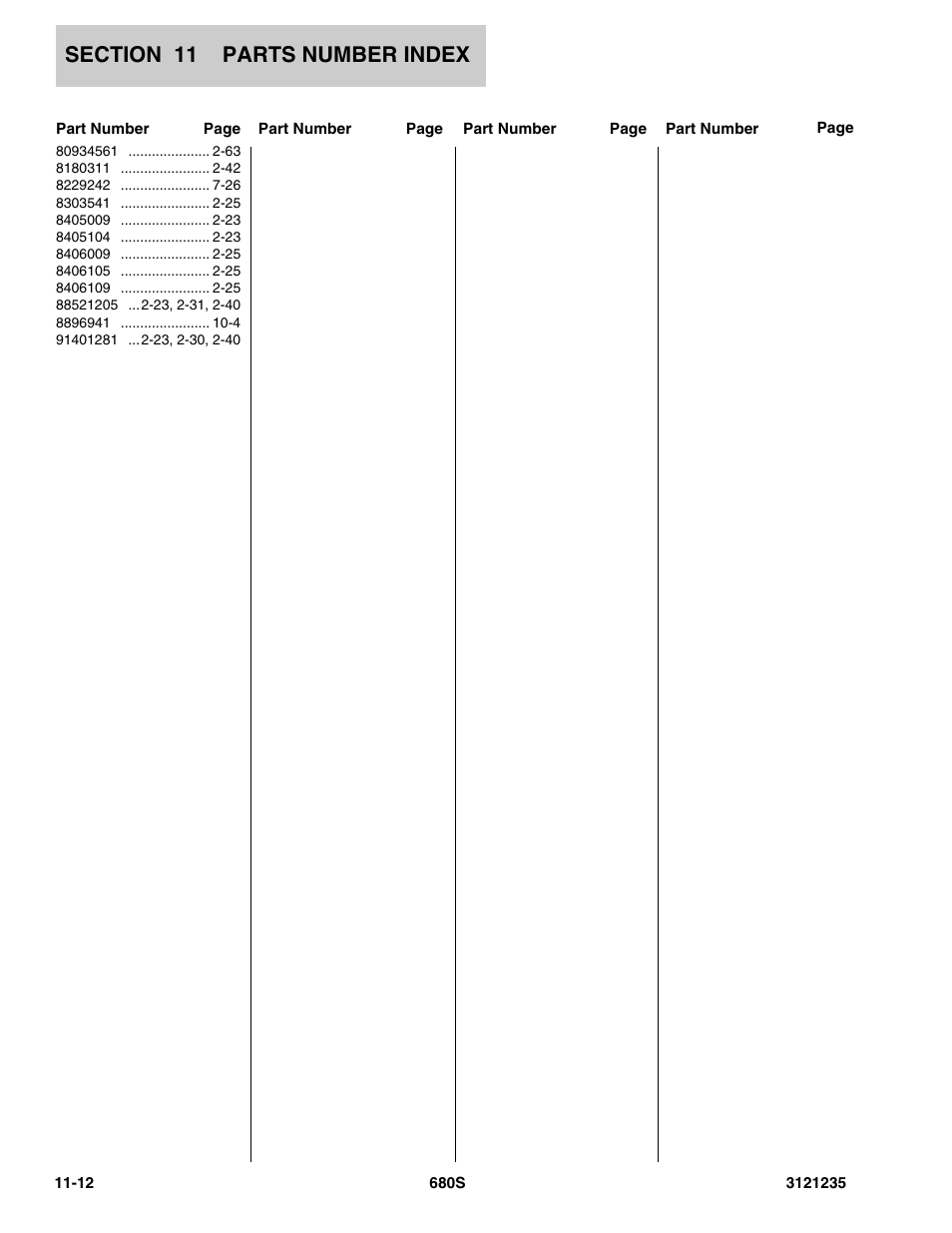 JLG 680S Parts Manual User Manual | Page 270 / 272