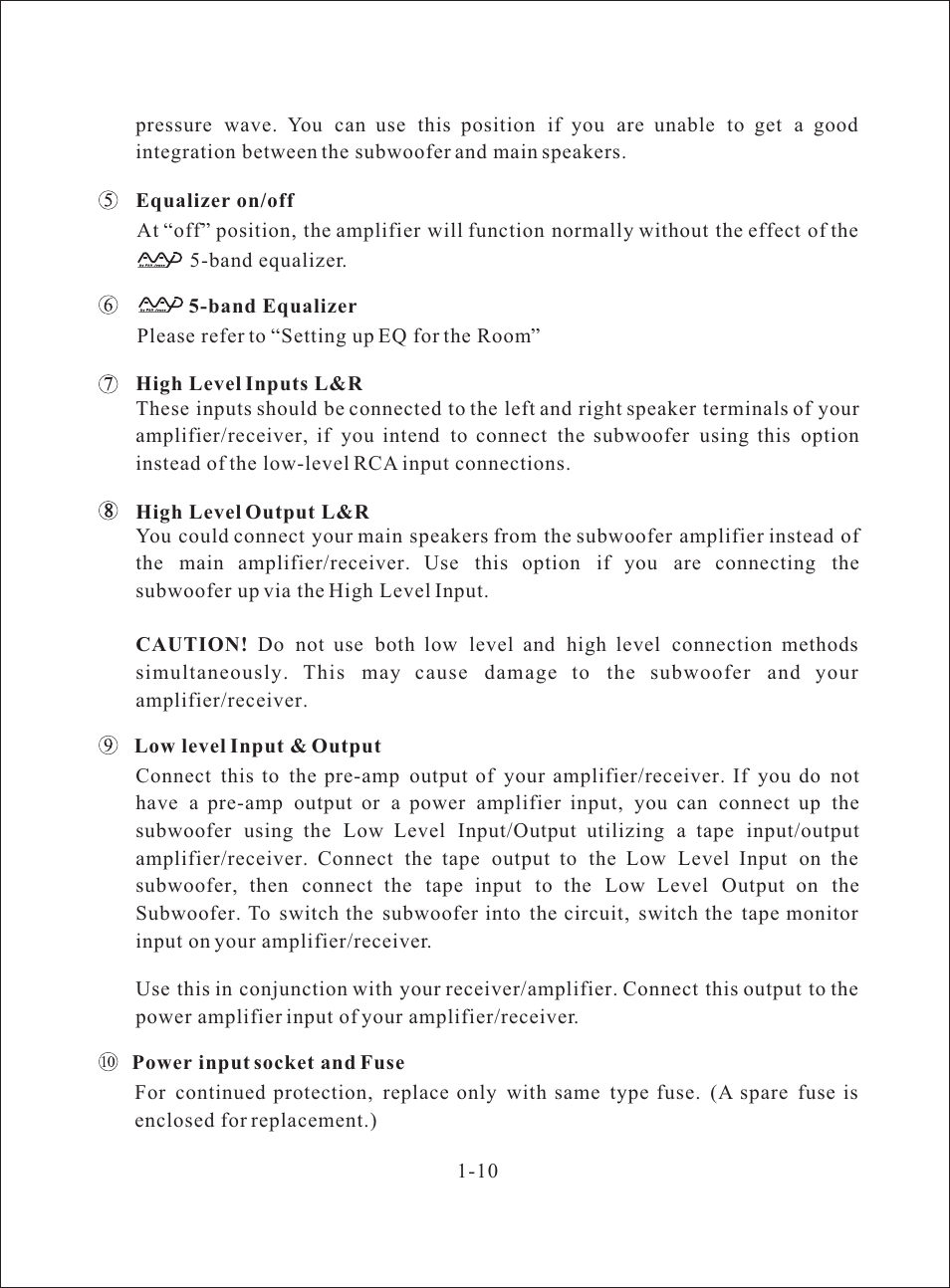 Т³гж 11 | American Acoustic Development C Series-3G User Manual | Page 11 / 17