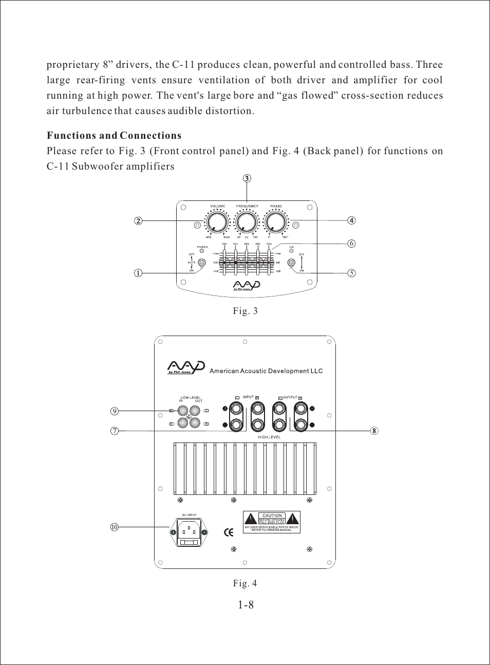 Т³гж 9 | American Acoustic Development C Series-3G User Manual | Page 9 / 17