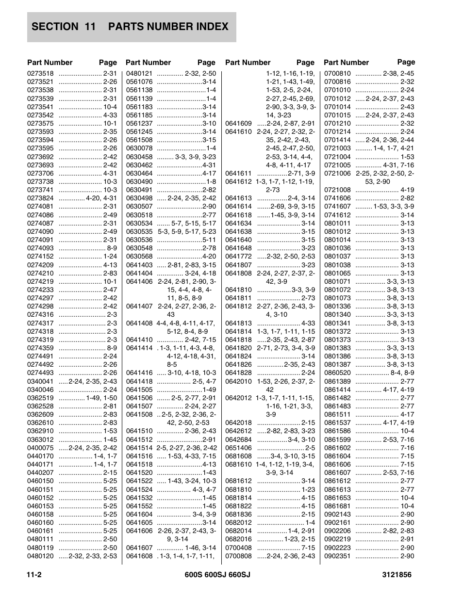 JLG 660SJ Parts Manual User Manual | Page 298 / 310