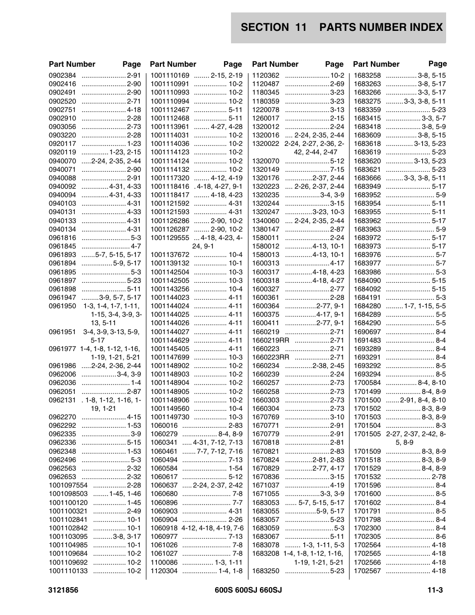 1660219rr 2-71, 1660223rr 2-71 | JLG 660SJ Parts Manual User Manual | Page 299 / 310