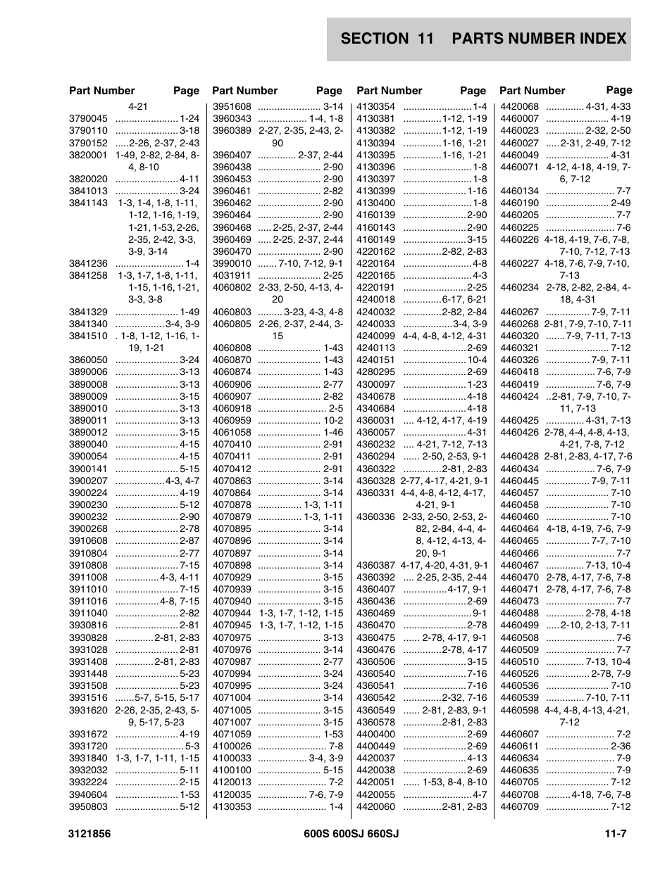 JLG 660SJ Parts Manual User Manual | Page 303 / 310