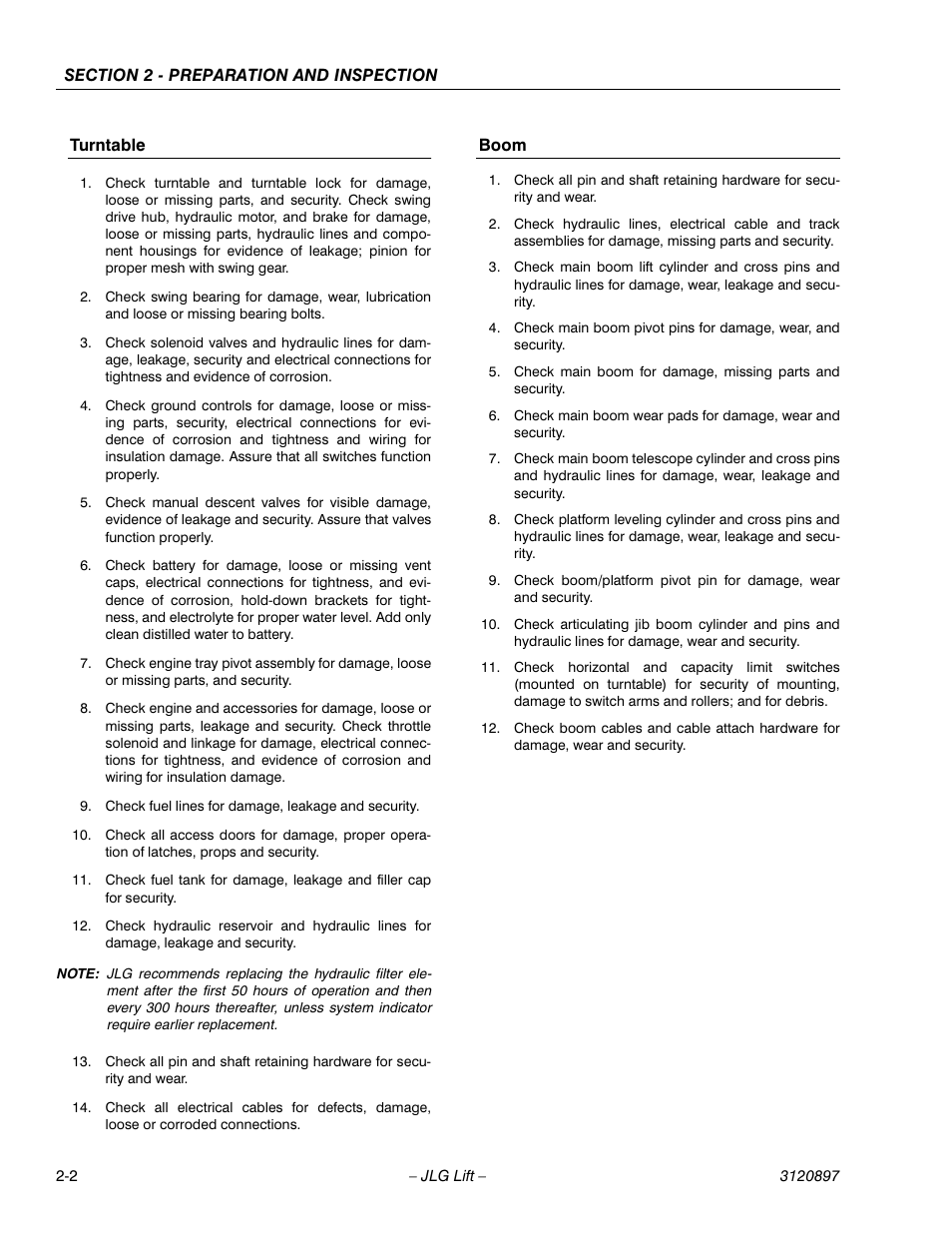 Turntable, Boom | JLG 600SC_660SJC Operator Manual User Manual | Page 16 / 74