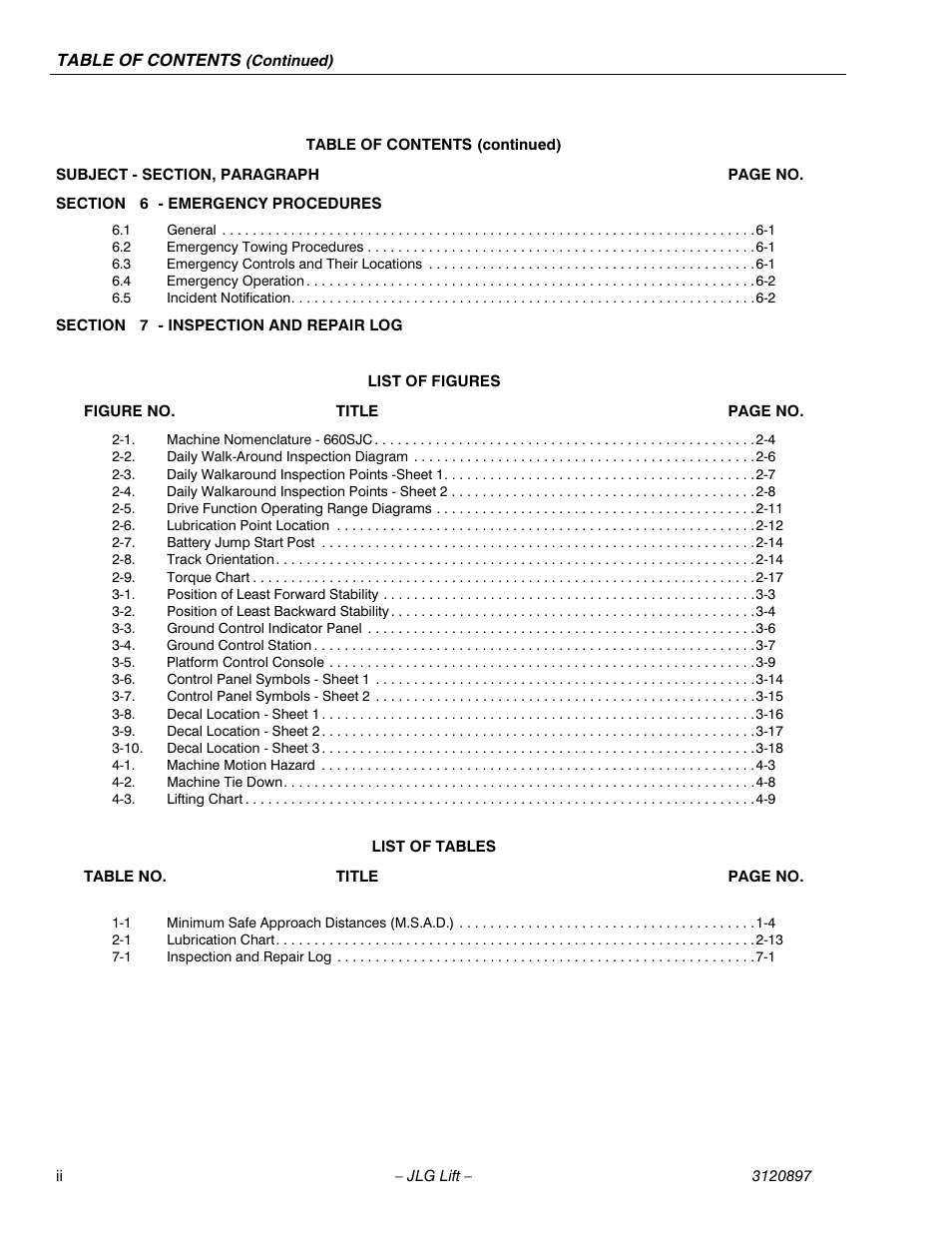 JLG 600SC_660SJC Operator Manual User Manual | Page 8 / 74