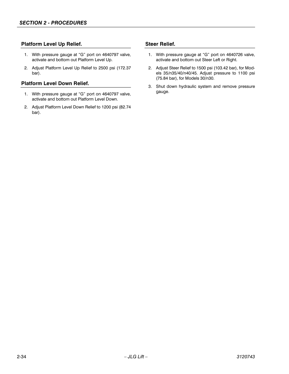 JLG 45e ANSI Service Manual User Manual | Page 58 / 104