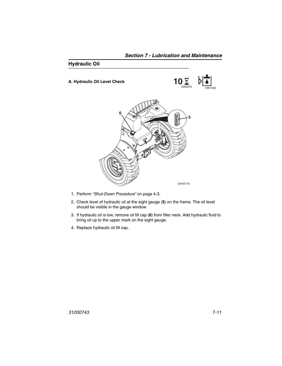 Hydraulic oil, Hydraulic oil -11 | JLG 2505H Operator Manual User Manual | Page 121 / 148