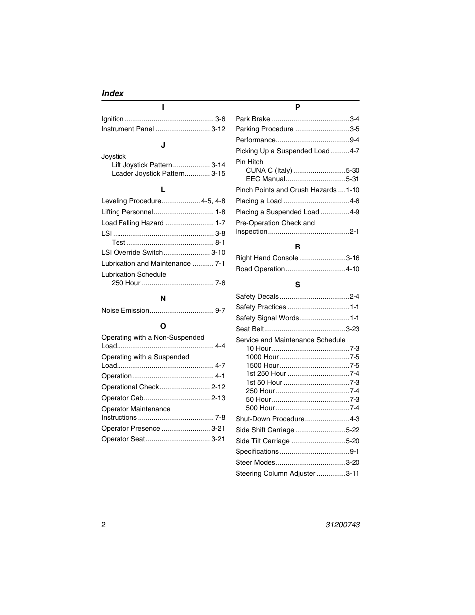 JLG 2505H Operator Manual User Manual | Page 140 / 148