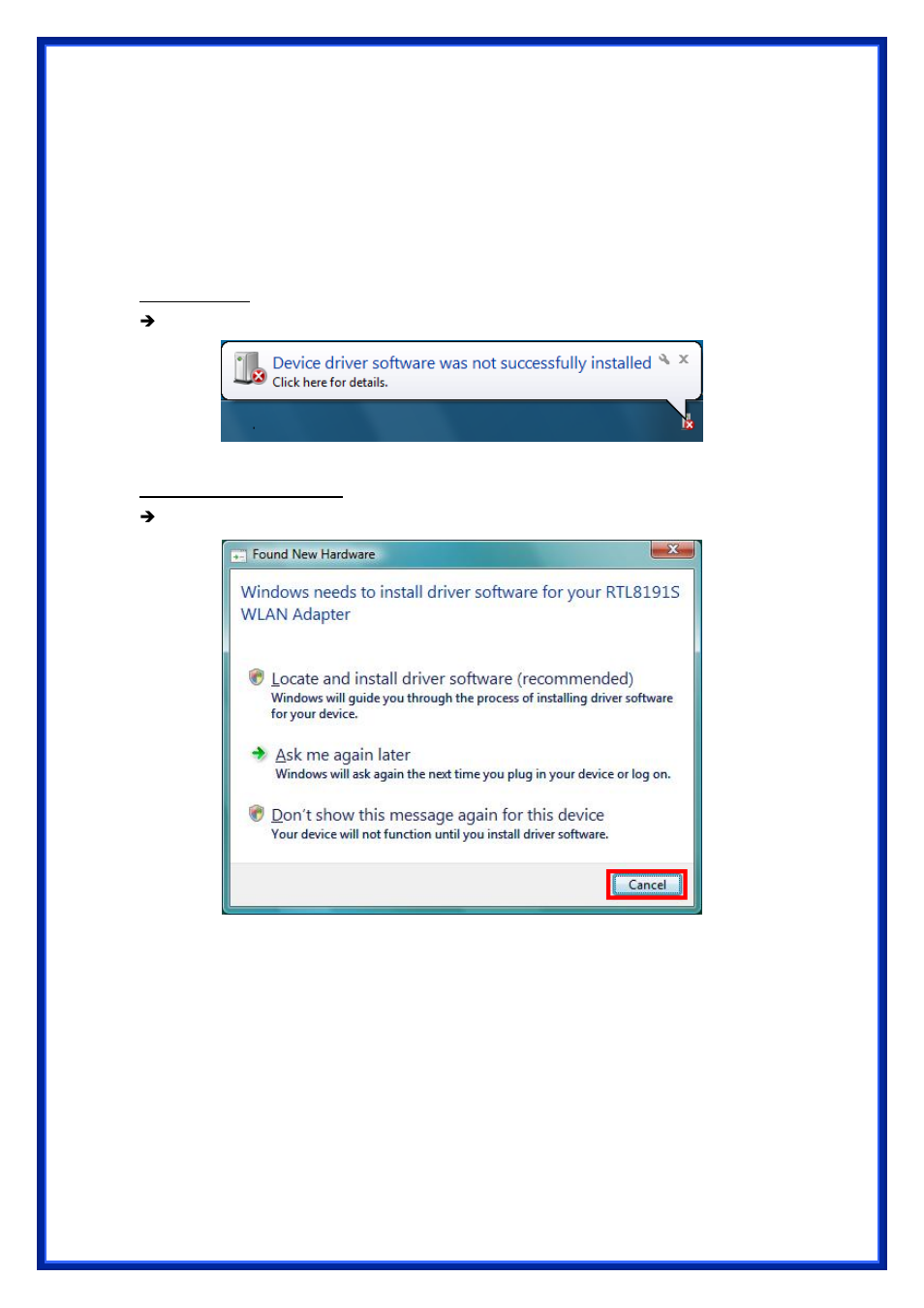 Software installation | Advantek Networks AWN-USB-11N2 User Manual | Page 6 / 22