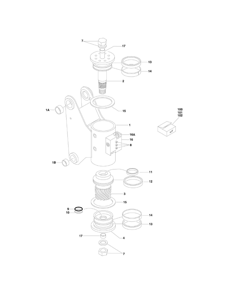 Figure 3-5. rotator assemblies | JLG M600 Parts Manual User Manual | Page 114 / 250