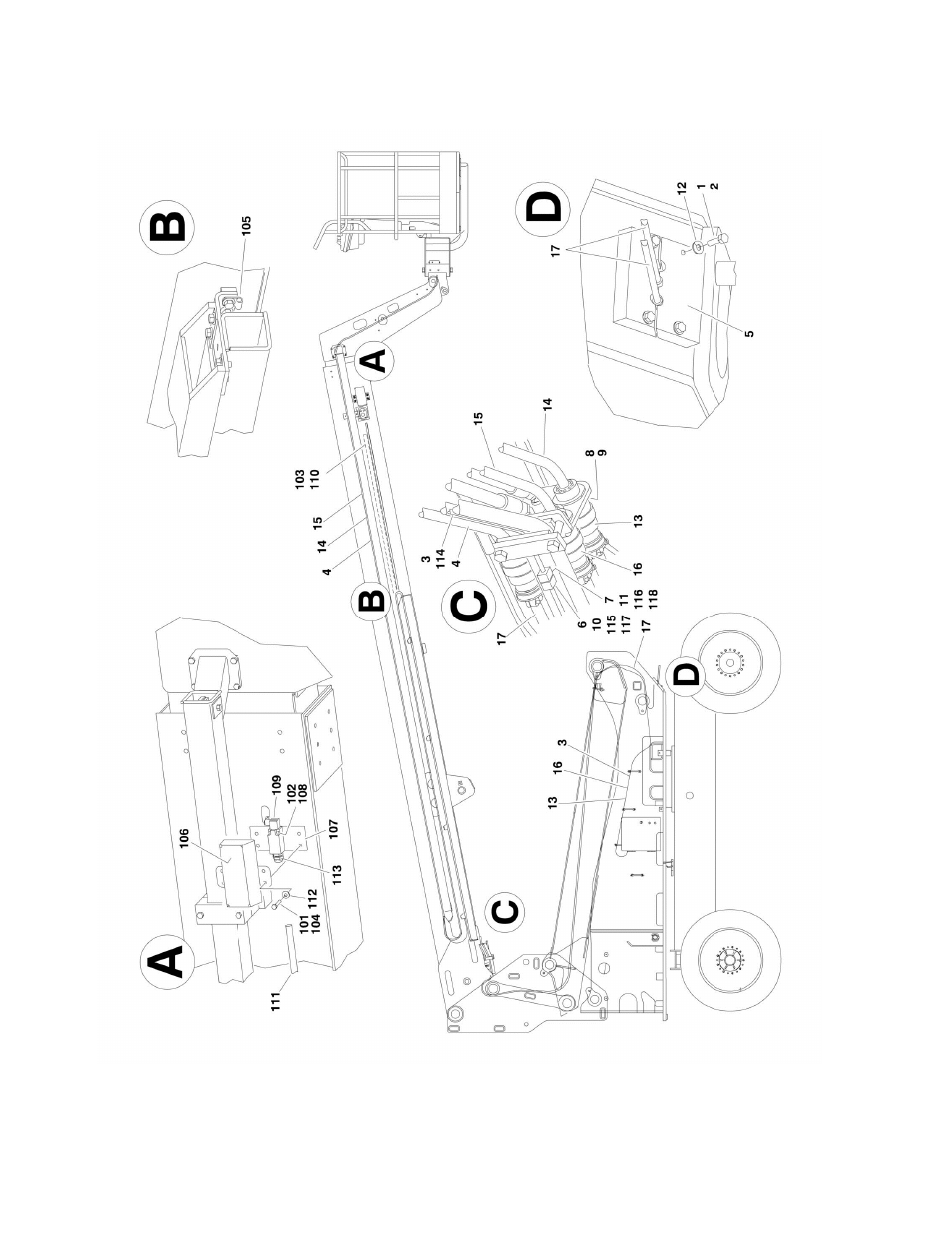 JLG M600 Parts Manual User Manual | Page 122 / 250