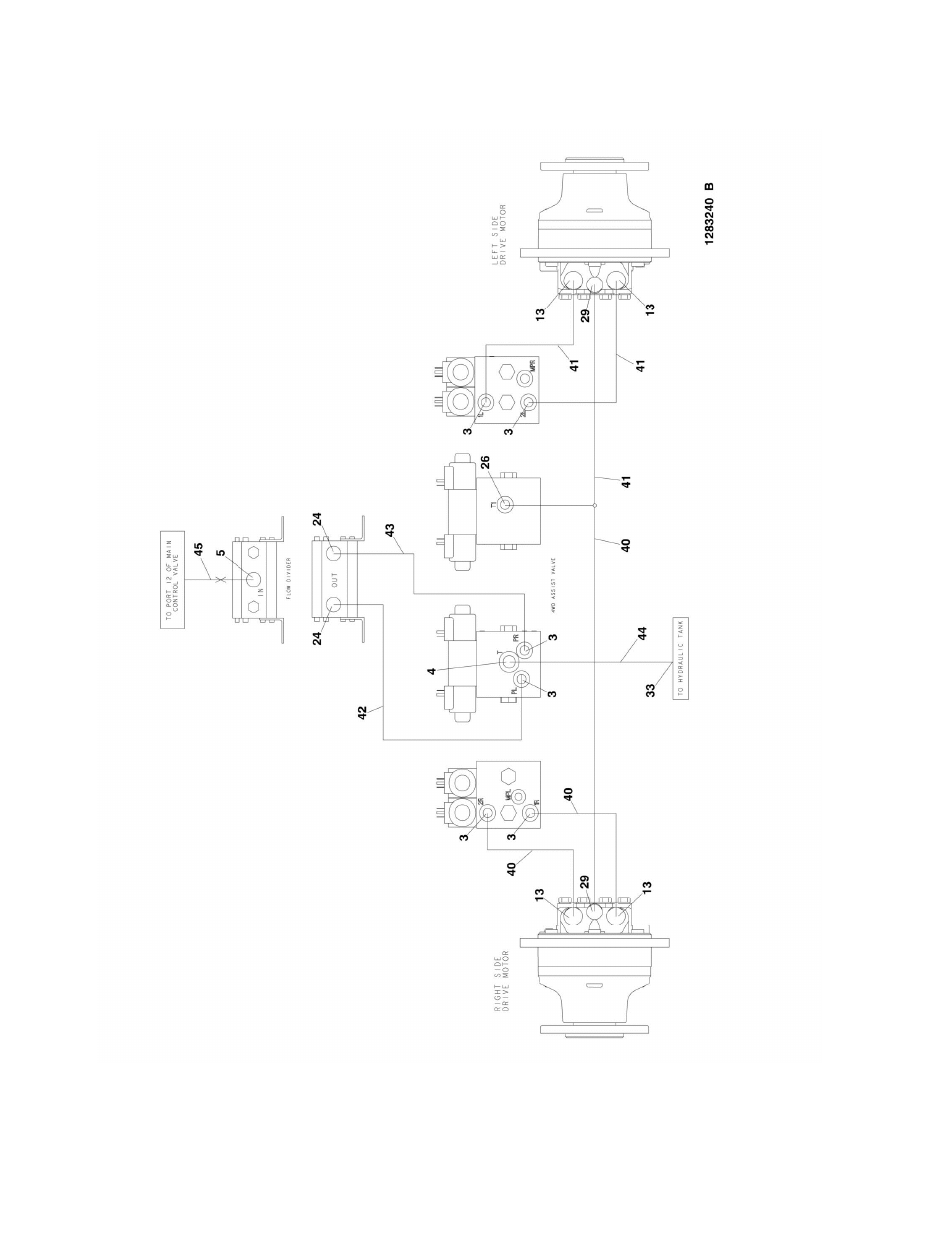 Figure 6-1. 4wd hydraulic diagram | JLG M600 Parts Manual User Manual | Page 184 / 250