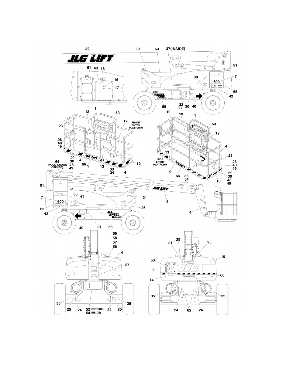 JLG M600 Parts Manual User Manual | Page 224 / 250