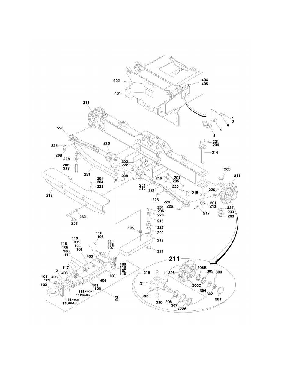 Figure 1-10. tow package installation | JLG M600 Parts Manual User Manual | Page 40 / 250